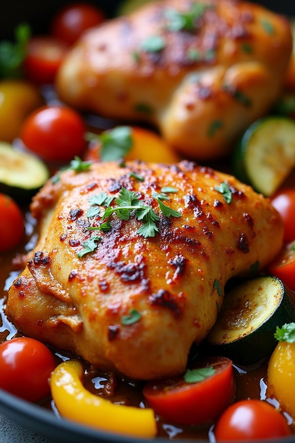flavorful one pan chicken dish
