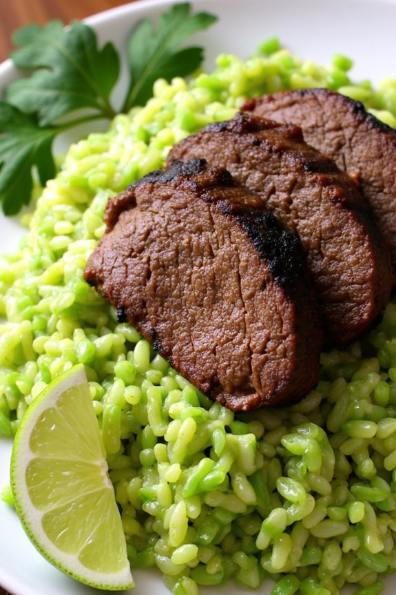 flavorful peruvian beef rice
