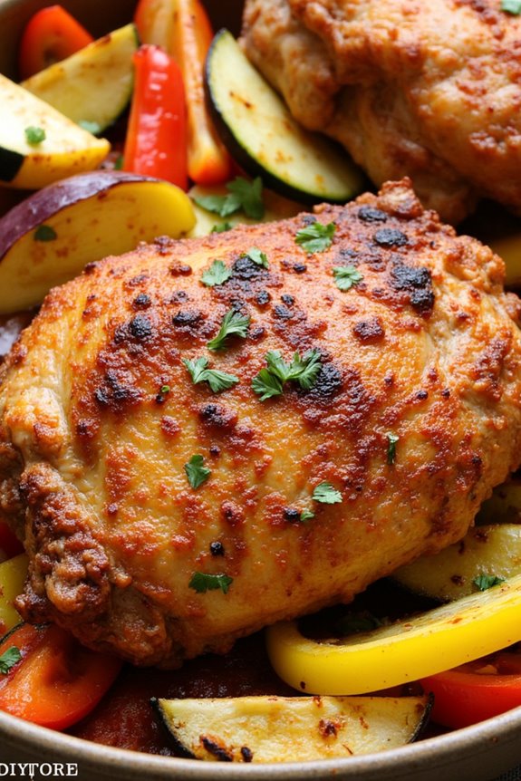 flavorful peruvian chicken dinner