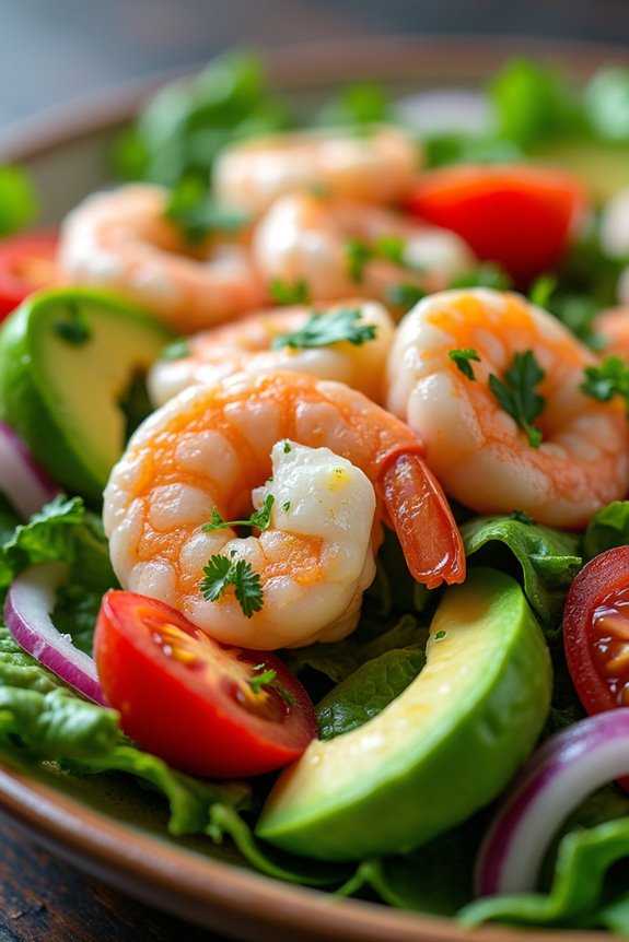 flavorful shrimp avocado salad