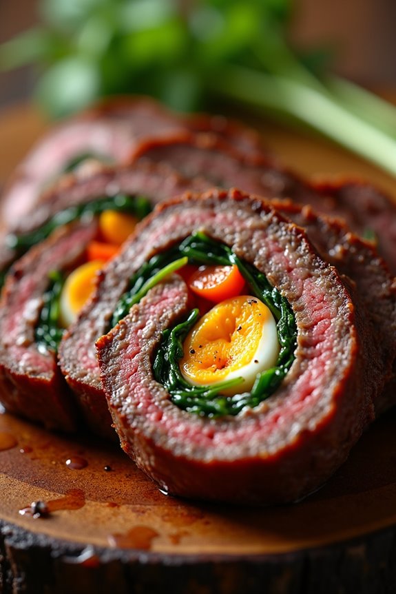 flavorful stuffed flank steak