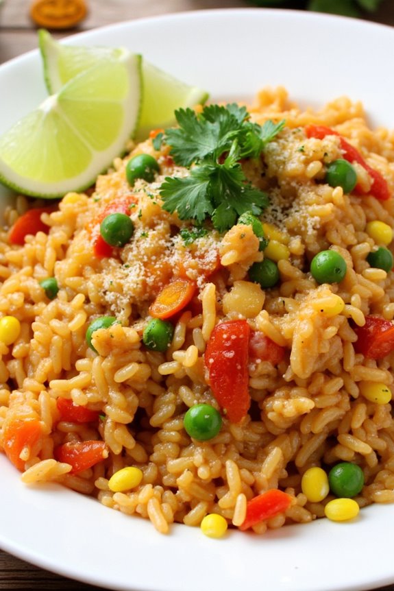 flavorful vegetarian rice dish