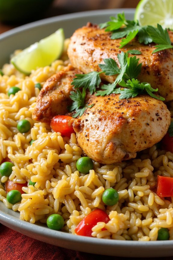 flavorful vibrant chicken rice