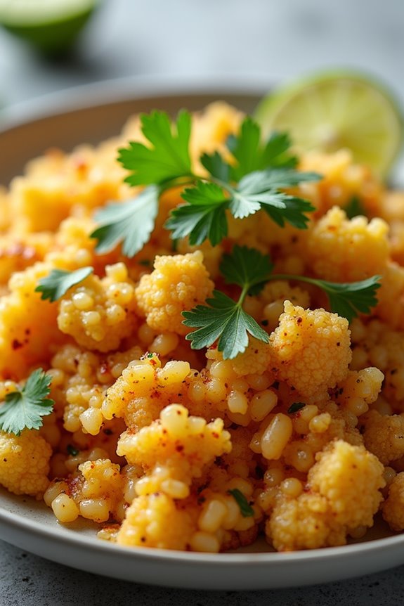 fluffy flavorful low carb rice