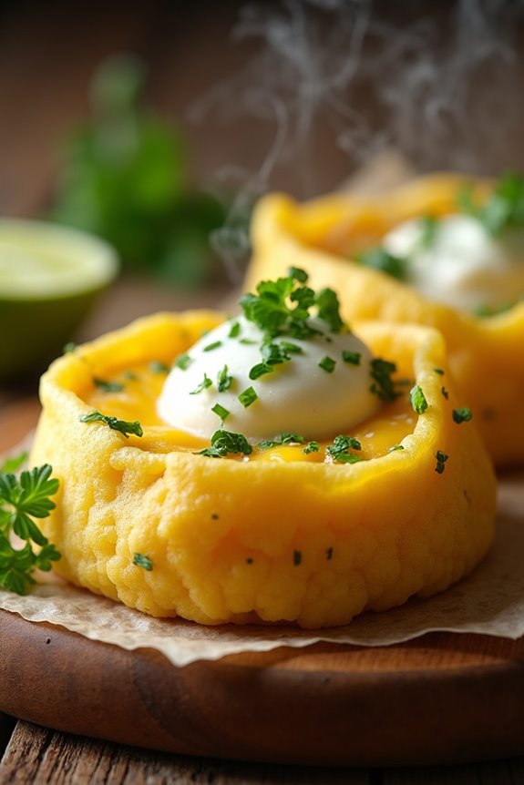 fresh corn herb bundles
