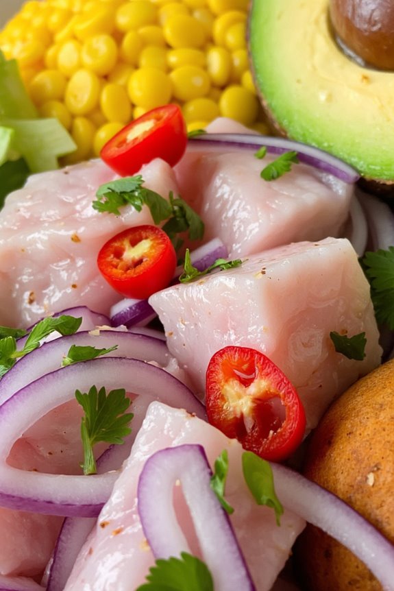 fresh fish in citrus