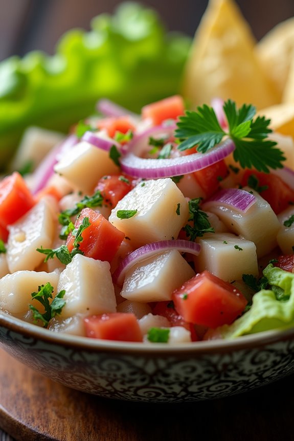 fresh fish marinated citrus