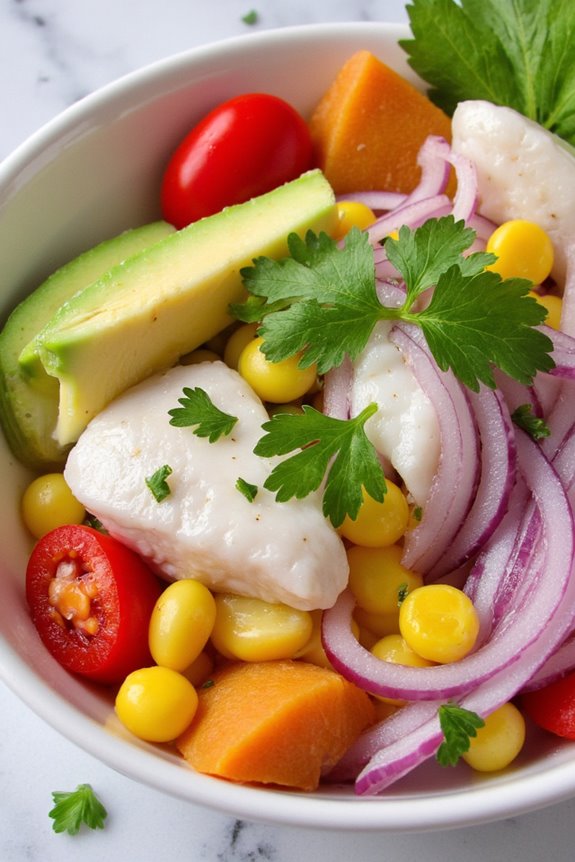 fresh fish marinated citrus