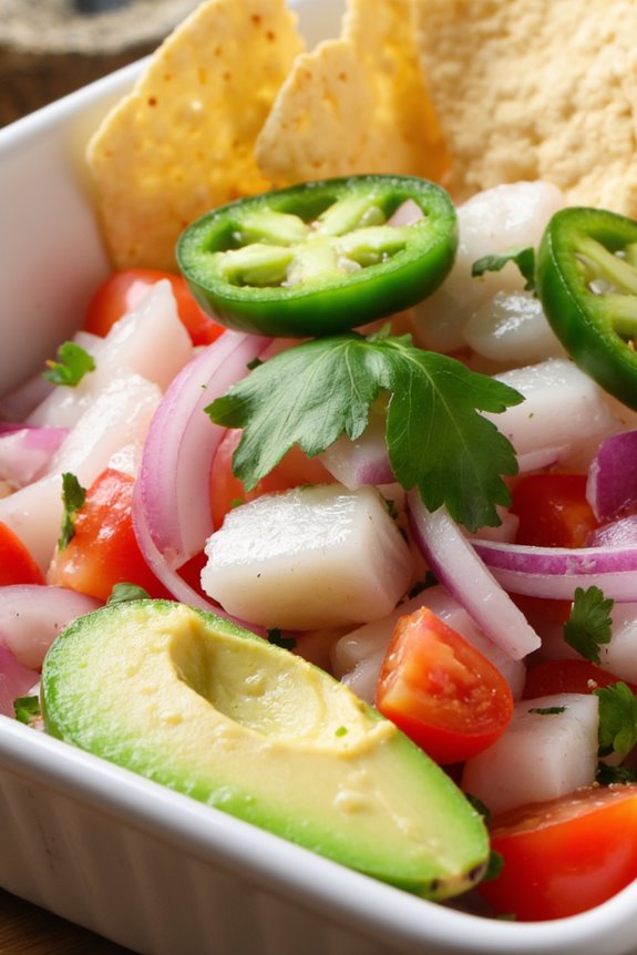 fresh seafood citrus dish