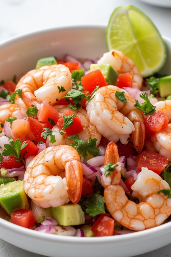 fresh shrimp ceviche delight