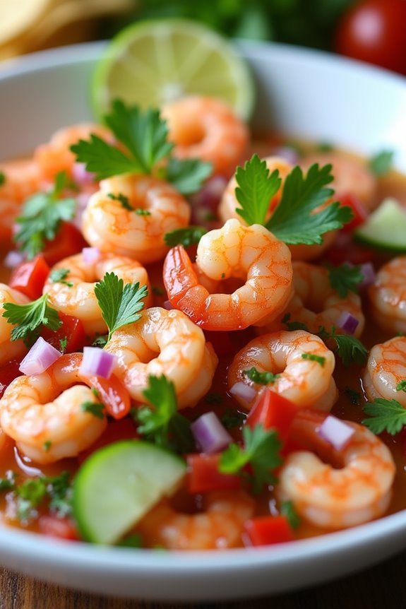 fresh shrimp lime ceviche