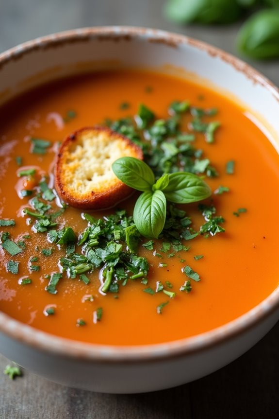 fresh vegetable cold soup