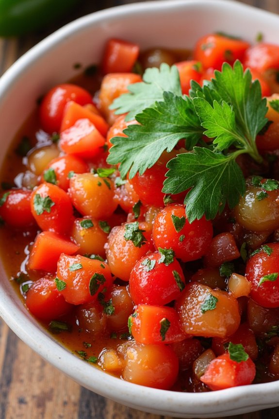 fresh vibrant chilean salsa