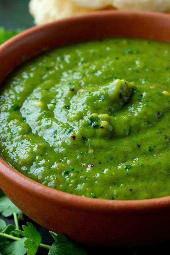 fresh vibrant herbaceous sauce