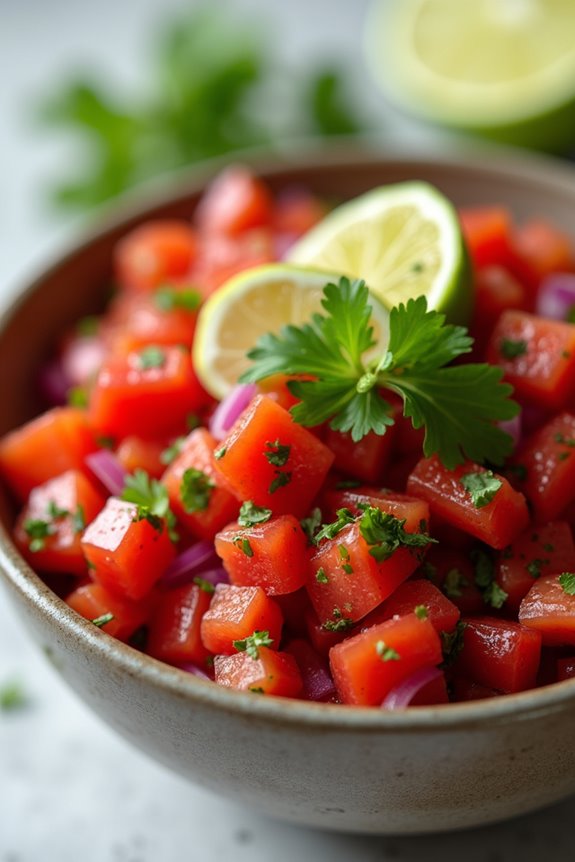 fresh vibrant tomato salsa