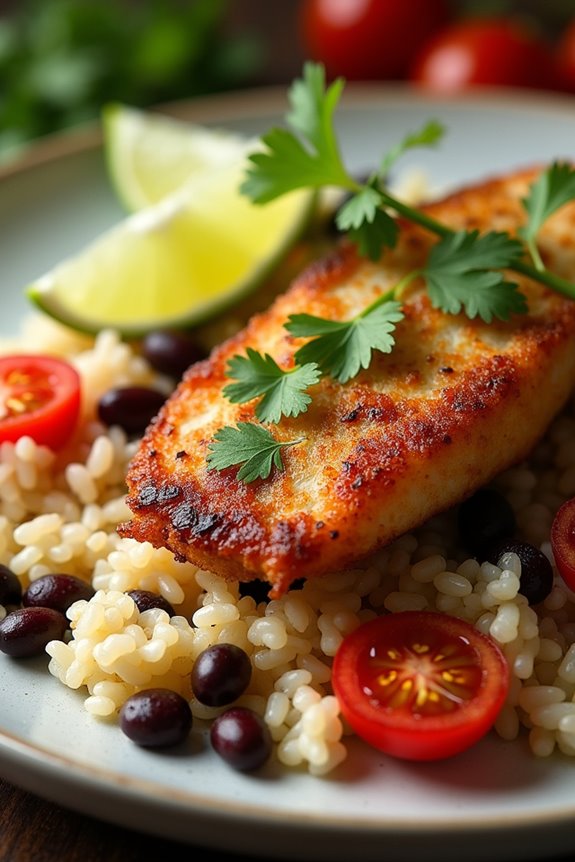 fried fish with rice