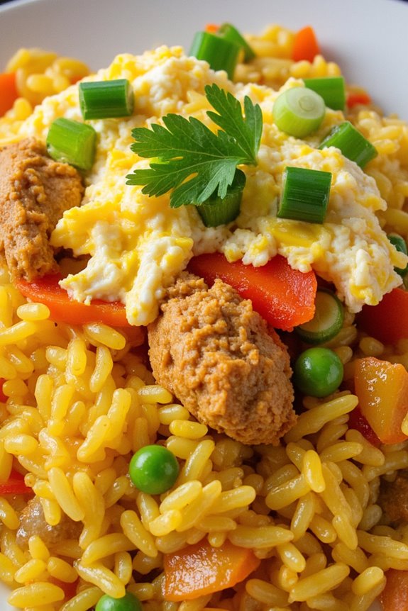 fried rice with peruvian flair