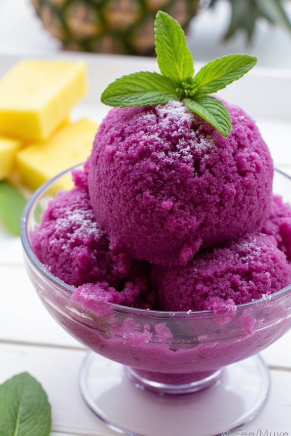 frozen peruvian corn dessert