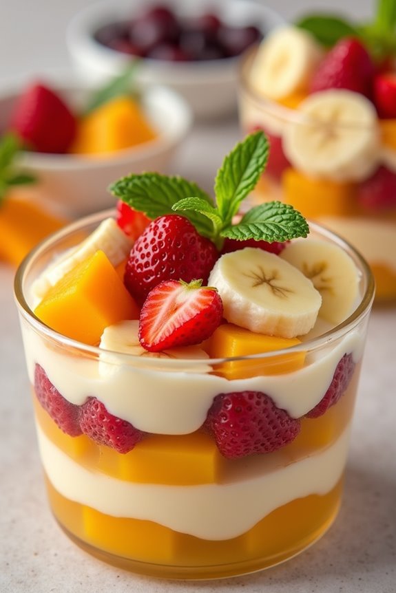 fruit pudding with customization