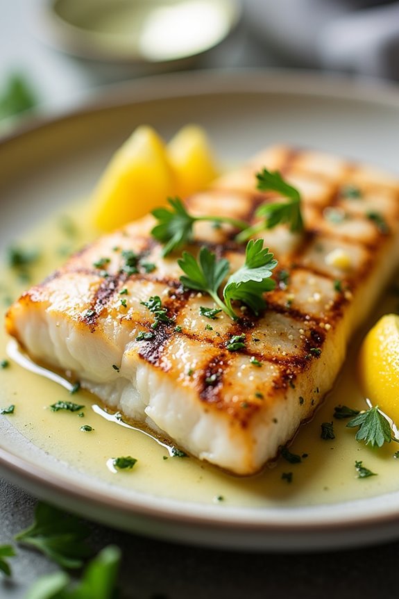 garlic butter grilled fish