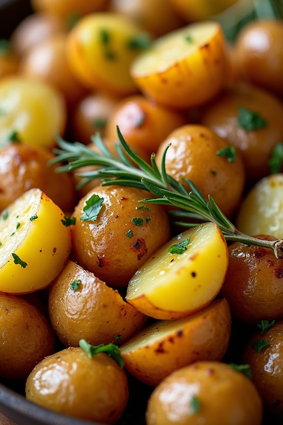 garlic infused roasted potatoes delight