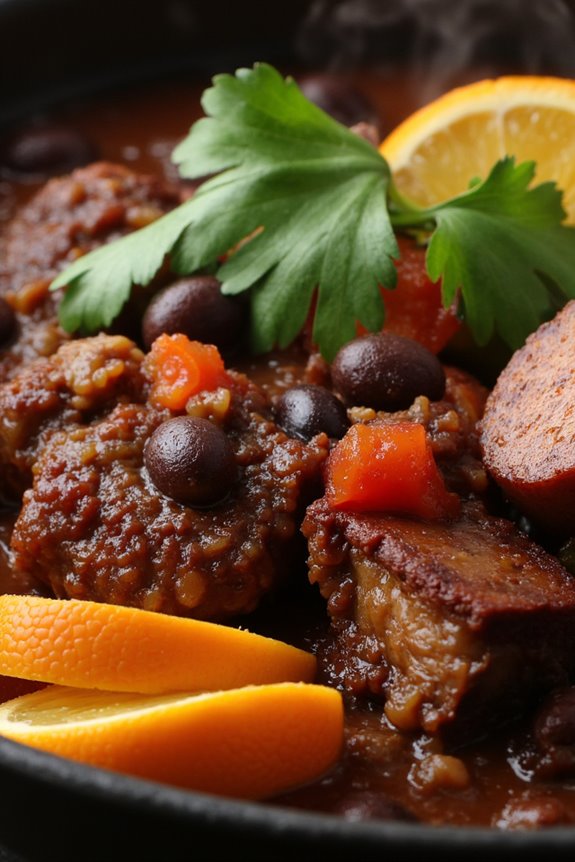 gourmet feijoada with spices