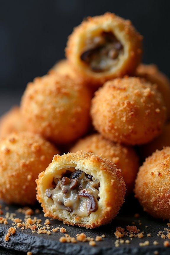 gourmet mushroom truffle snack