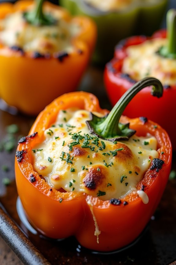 grilled cheese stuffed peppers recipe