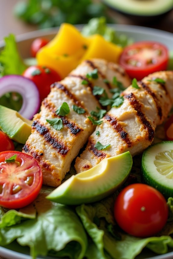 grilled chicken salad delight