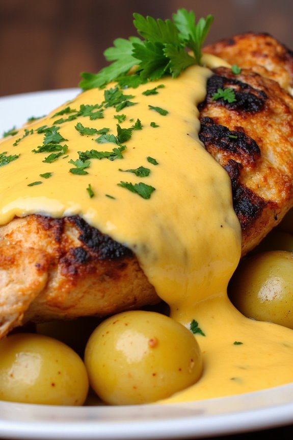 grilled chicken with huanca na sauce