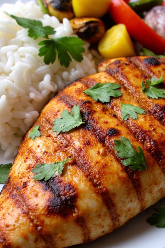 grilled chicken with marinade