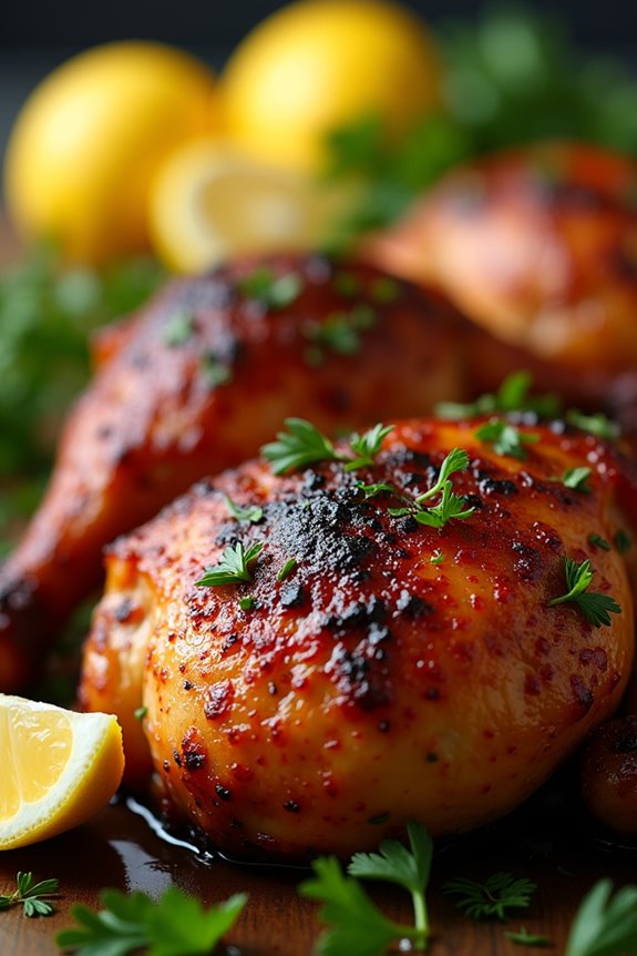 grilled chicken with marinade