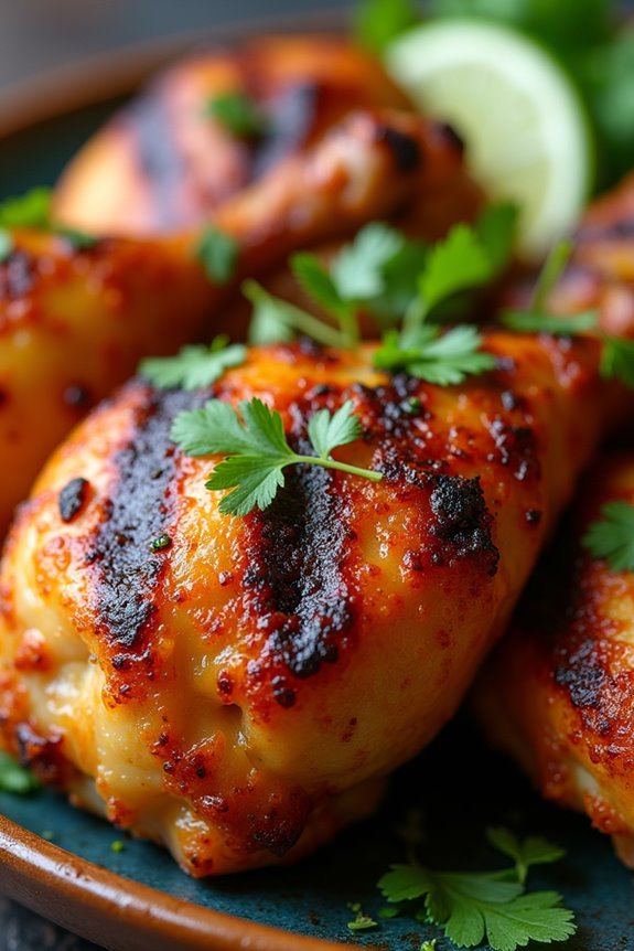 grilled chicken with spices