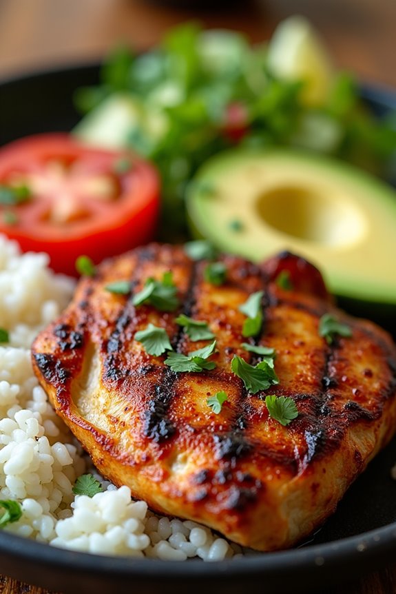 grilled chicken with spices