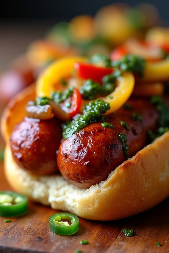 grilled chorizo sandwich delight