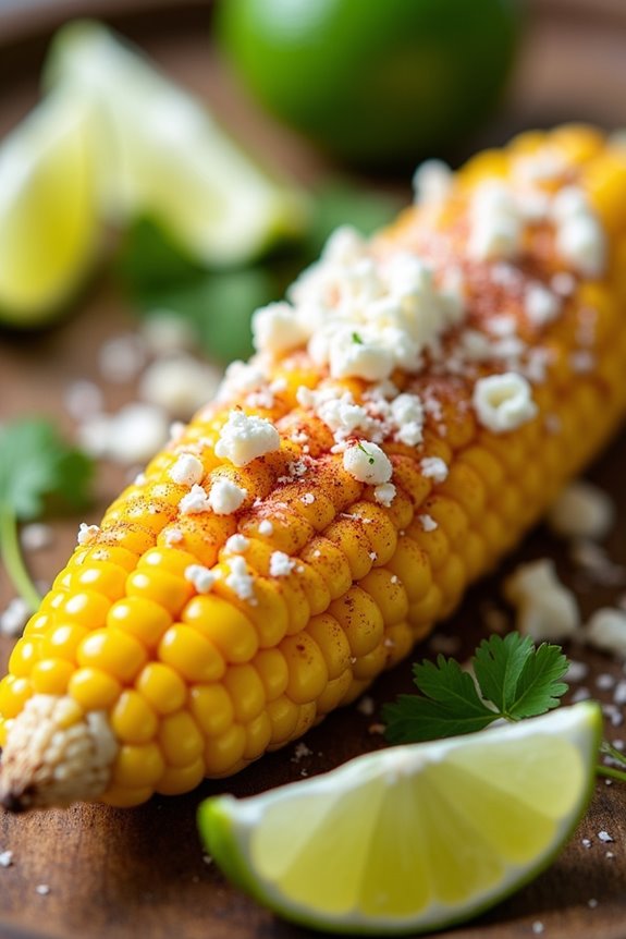 grilled corn with cheese