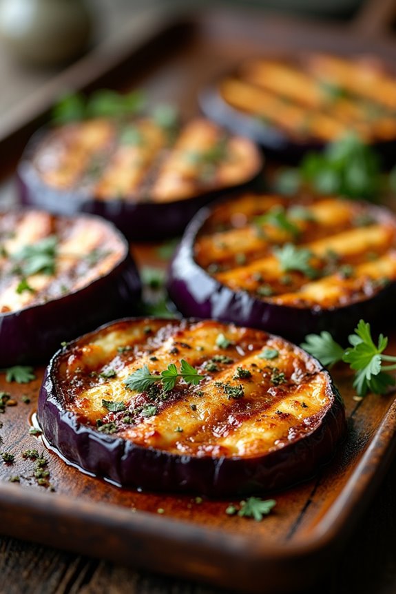 grilled eggplant with spices