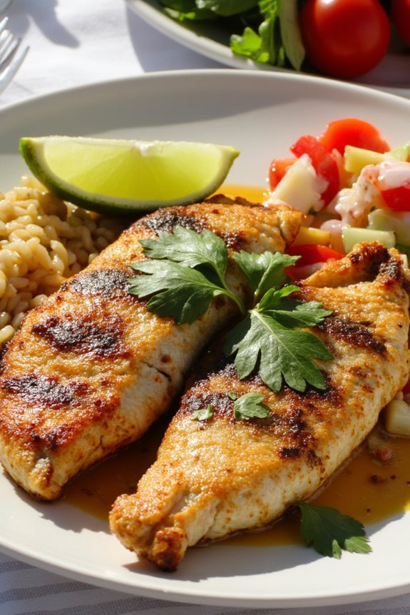 grilled fish with marinade