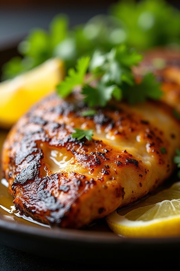 grilled fish with marinade