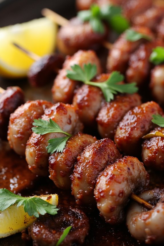 grilled octopus skewers delight