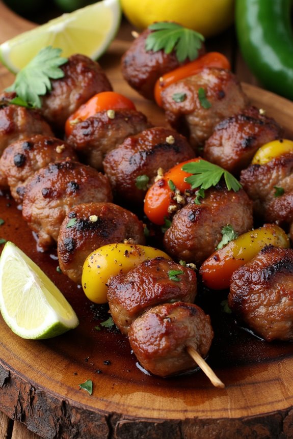 grilled pork skewers delight