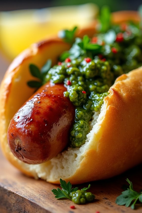 grilled sausage sandwich delight