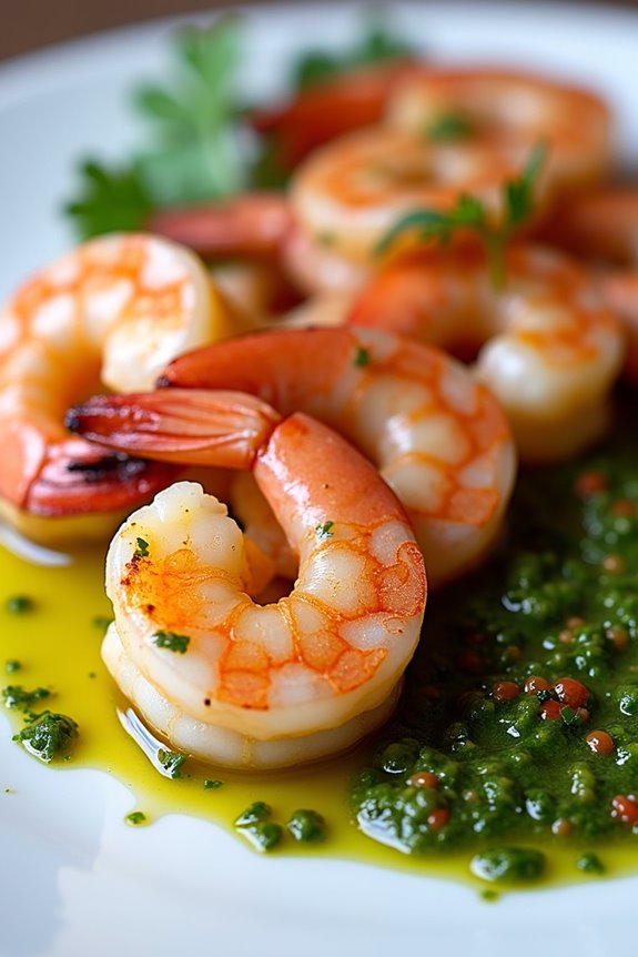 grilled shrimp with chimichurri