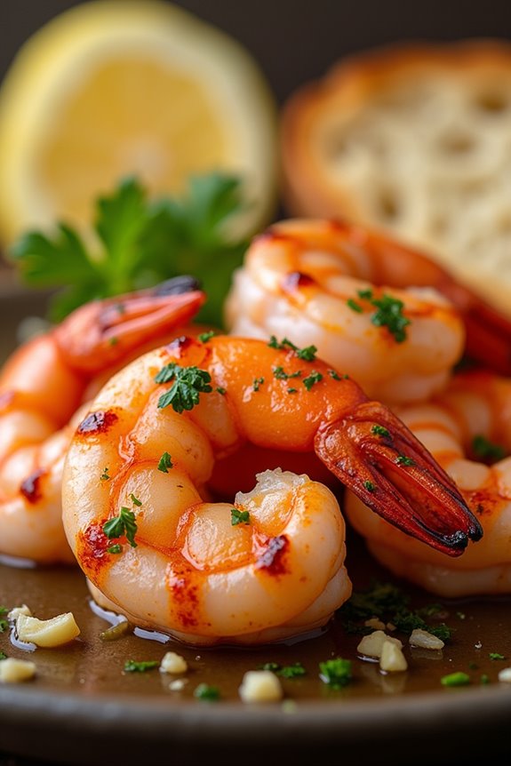 grilled shrimp with garlic butter