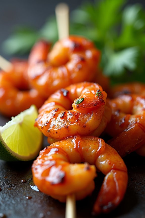 grilled shrimp with spices