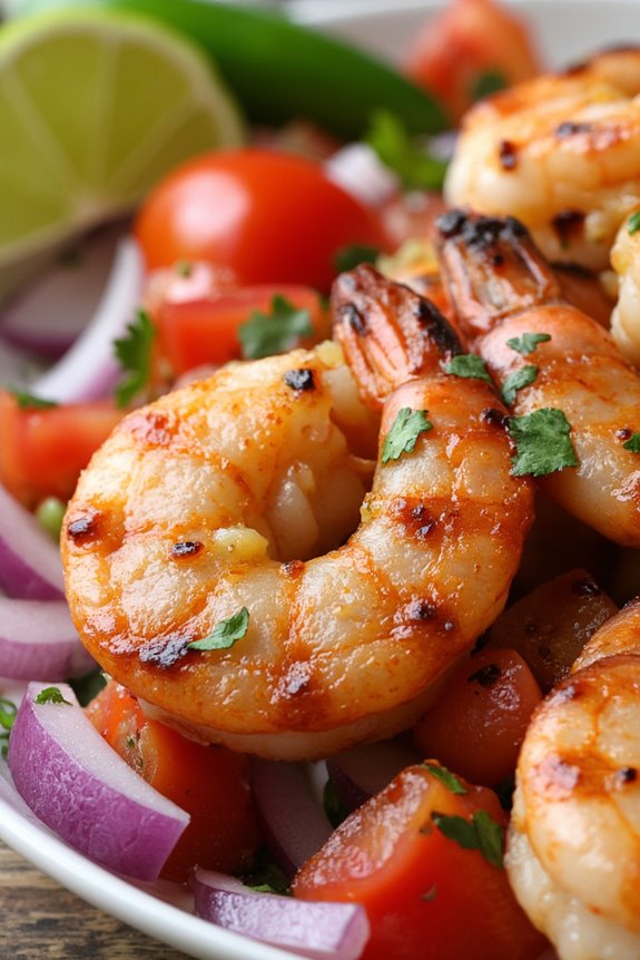 grilled shrimp with zesty salsa