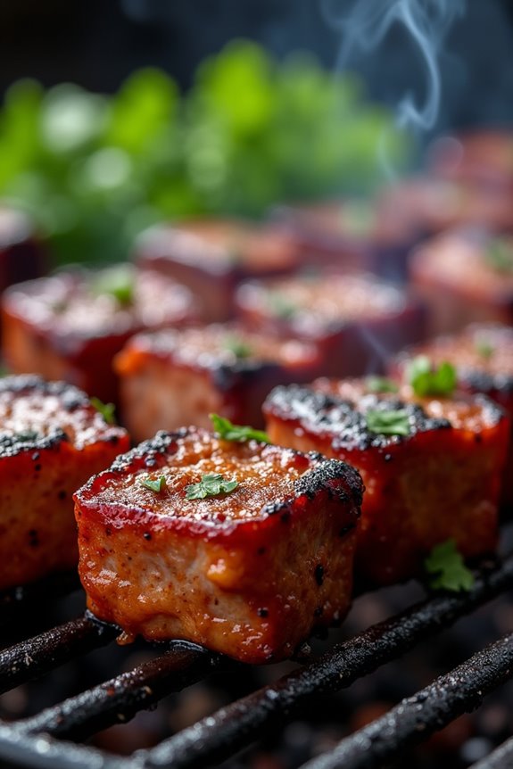 grilled spicy beef skewers