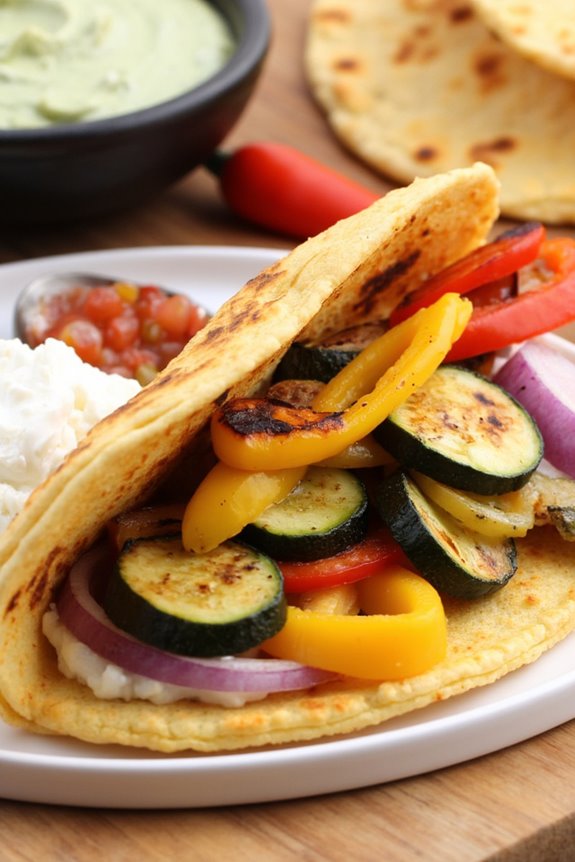 grilled vegetable arepas recipe