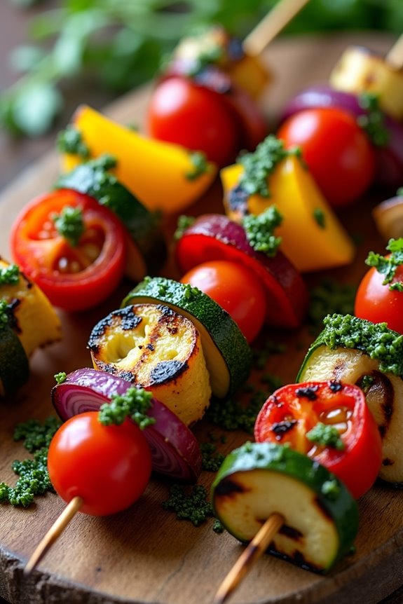 grilled vegetable skewers recipe