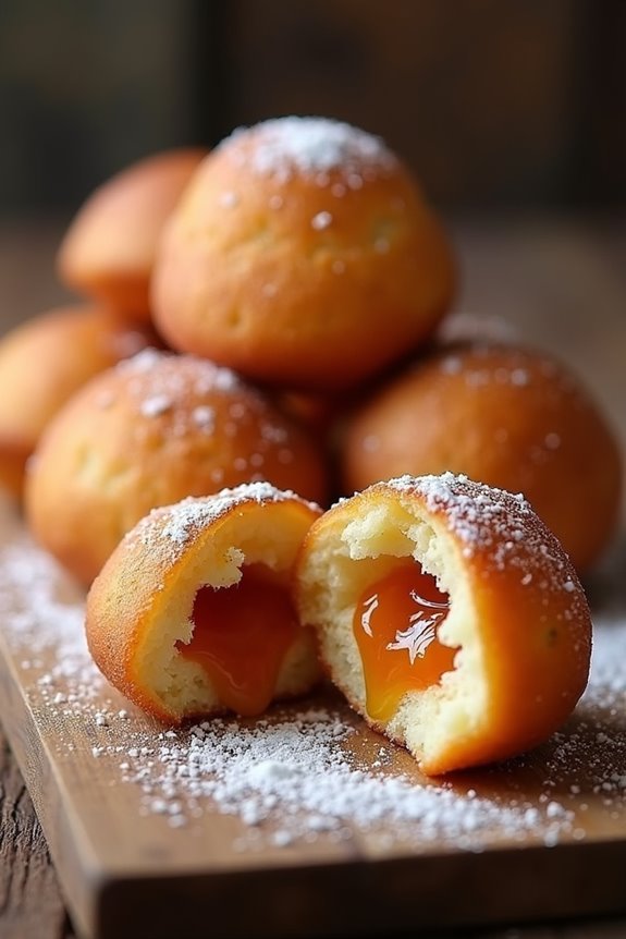 guava filled cheese fritters